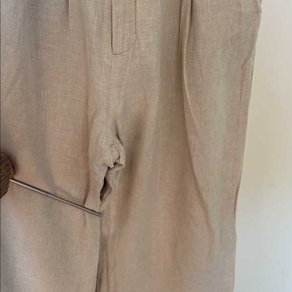 DISSH Norah Flax Natural Linen Pants Wide Leg - Picture 6 of 15